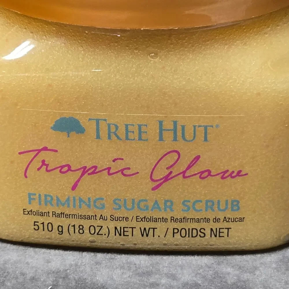 TREE HUT Tropic Glow Firming Sugar Scrub 18 oz | Exfoliating Body Care